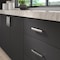 Richelieu 5 1/16-inch (128 mm) Center to Center Brushed Nickel Contemporary Cabinet Pull BP7345128195 - alternate 3