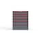 Strong Hold 6 drawer cabinet - (3x 3ft, 3x 5ft) - Red accents - Keyed Different S3036-PPDAS-0603DS - alternate 1
