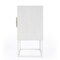 Homeroots 24" White Wood Two Drawer Nightstand 488976 - alternate 3