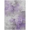 Homeroots 9' X 12' Purple Eggplant And Ivory Abstract Washable Indoor Outdoor Area Rug 616842 - alternate 2