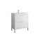 Homeroots 32" White Wood Freestanding Bathroom Vanity With White Sink And Two Drawers 627398 - alternate 1