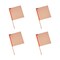 Mytee Products 18in x 18in Orange Jersey Mesh Safety Flags for Trucks with Dowel, 4PK JMF-ORANGEx4 - alternate 1