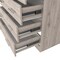 Homeroots 33" Light Gray Four Drawer Standard Chest With Open Shelf 544026 - alternate 2