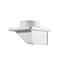 Lambro 143W Under Eave Vent, 5-3/4 in W Hood, 2-1/4 in H Hood, 4 in Duct, Plastic Hood 143W/P - alternate 1