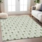 Homeroots 9' X 12' Green And Ivory Geometric Washable Indoor Outdoor Area Rug 595731 - alternate 3