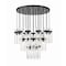 Z-Lite Fontaine 27 Light Chandelier, Matte Black, 39.5 In W x 15 In H 7002P5-27R-MB - alternate 3
