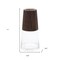 Homeroots Set of Two Brown And Clear Glass Tapered Table Vases With Wood, 2PK 632624 - alternate 3