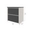 Bestar Connexion 31W 30 in Lateral File Cabinet, Slate & Sandstone 93631-1159 - alternate 2
