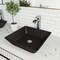 Vigo Black Roma MatteShellTM Vessel Bathroom Sink VG07109 - alternate 2