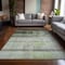 Homeroots 5' X 8' Olive Green Ombre Washable Non Skid Indoor Outdoor Area Rug 563659 - alternate 4