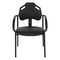 Office Star Products KH Office Chair, Black Seat, Black Back, 24 1/8 in W 22 1/8 in L Polyurethane Seat KH81393 - alternate 2