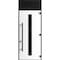 Vdomdoors Front Exterior Prehung Steel Door Ronex1055 Teak 96 Transom Window Sidelite Entry Metal Modern RONEX1055EXD-OAK-W36xH96+16-LH-I - alternate 1