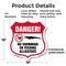 Signmission Alligator Warning Shield Sign Danger! No, 18 Inch X 18 Inch, Plastic Sign SHI-P-18-356 - alternate 3