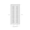 Sartodoors Sliding Closet Bi-fold Doors, Felicia 3312 Ginger Ash with Frosted Glass, Sturdy Tracks Moldings T FELICIA3312BF-GA-60 x 96 (2* 30x96) - alternate 3
