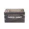 Homeroots Set of Three Dark Brown Solid Wood Crate, 3PK 487709 - alternate 3