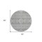 Homeroots 8' Gray And Ivory Round Southwestern Washable Indoor Outdoor Area Rug 593686 - alternate 3