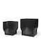 Homeroots Set of Two Black Metal 20 Ounce Pot Planters, 2PK 609413 - alternate 3