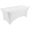 Iceberg Igear Stretch Fabric Table Cover, 30 in W x 72 in L, White 16523 - alternate 1