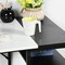 Homeroots 47" Black and White Wood and Metal H-Shape Computer Desk 568050 - alternate 5