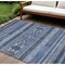 Homeroots 10' X 14' Navy Blue And Denim Blue Southwestern Washable Indoor Outdoor Area Rug 582835 - alternate 1