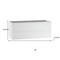 Homeroots 48" White Wood Freestanding Bathroom Vanity With White Sink And Two Drawers 627509 - alternate 2