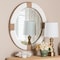 Bali & Pari Makya Round Woven Rope Mirror - Mirror with White Fabric and Woven Jute Accents for Wall Decor 259-14226-ZORO - alternate 2