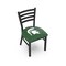 Holland Bar Stool Co BlackLogo Chair, VinylSeat L00418MichSt - alternate 1