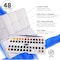 Daler-Rowney Aquafine Watercolor Paint Half Pan Studio Set, Assorted Colors, 48-Piece Set D131900201 - alternate 4