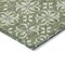 Homeroots 10' X 14' Green Gray And Ivory Floral Washable Indoor Outdoor Area Rug 595948 - alternate 3