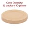 Smarty Had A Party 7.5" Matte Bright Yellow Round Disposable Plastic Appetizer/Salad Plates (120 Plates), 120PK 4857Y-CASE - alternate 3