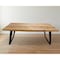 Homeroots 84" Natural And Black Solid Wood And Iron Sled Base Dining Table 488686 - alternate 3