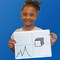 Flipside 9" x 12" Magnetic, XY Axis, Two-Sided, Dry Erase Learning Mat - 24 Pack 11202 - alternate 2