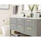 Amerock Overton 6-5/16 in 160 mm Center-to-Center Brushed Gold/Satin Nickel Cabinet Pull BP36683BGLG10 - alternate 2