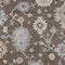 Homeroots 8' X 10' Chocolate Beige And Blue Floral Washable Indoor Outdoor Area Rug 606149 - alternate 3