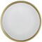 Homeroots 15" Gold Round Iron Textured Framed Accent Mirror 485068 - alternate 2