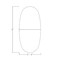 Skutchi Designs Boval Conference Table With Power Unit, 48 in W, 96 in L, Grey HAR-BOVL-48X96-DOU.BK-U779-EBLK - alternate 3