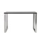 Homeroots 47" Gray and Silver Wood and Stainless Steel Sled Writing Desk 556634 - alternate 4