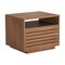 Homeroots 16" Walnut Wood One Drawer Nightstand 668517 - alternate 3