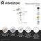 Kingston Brass Wall Mount Rain Drop Shower System with Hand Shower, Brushed Nickel KSG2398D - alternate 3