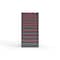Strong Hold 12 drawer cabinet - (4x 2ft, 3x 3ft, 5x 5ft) - Red accents - E-Lock w/ Tracking S3060-PPTAS-1201DS - alternate 1