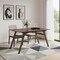 Homeroots 59" Walnut Wood Dining Table 630372 - alternate 5