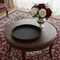 Homeroots 15in Black Faux Wicker Round Serving Tray 713546 - alternate 4