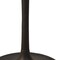 Homeroots 40" White And Black Rounded Marble And Iron Pedestal Base Dining Table 517851 - alternate 2