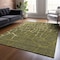 Homeroots 9' X 12' Olive Green And Dark Green Abstract Washable Indoor Outdoor Area Rug 601156 - alternate 2