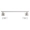 Oakbrook Collection Brushed Nickel Towel Bar 18 in. L Die Cast Zinc BH-OB5018BN - alternate 2