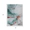 Homeroots 8' X 10' Teal Blue And Terra Cotta Abstract Washable Indoor Outdoor Area Rug 617881 - alternate 3