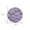 Homeroots 8' Purple And Lavender Round Geometric Washable Indoor Outdoor Area Rug 604889 - alternate 5