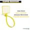 Kable Kontrol Write On Zip Tie Tags, 6in L, 1-7/8in x 1-1/8in Flag Size, 100Pcs, Yellow, 100PK CTWO-WF-6-40-YW - alternate 3