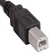Sanoxy 1ft USB 2.0 A Male to B Male Cable, Black SNX-CBL-LDRU-2102-1101 - alternate 2