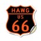 Signmission Hawg Us 66, 12 Inch X 12 Inch, Vinyl Decal SHI-D-12-478 - alternate 1